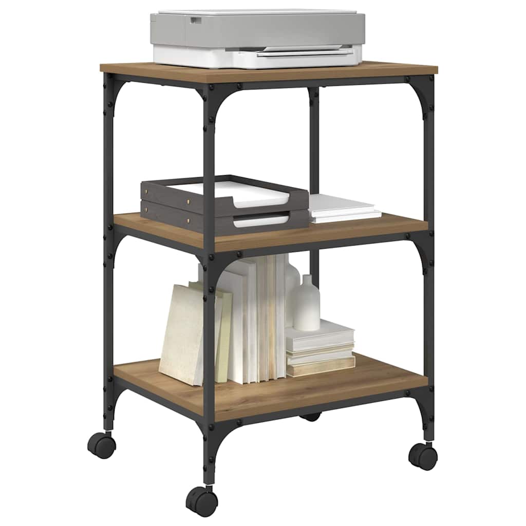 Printer Stand Artisan Oak 50 x 41 x 75 cm Engineered Wood