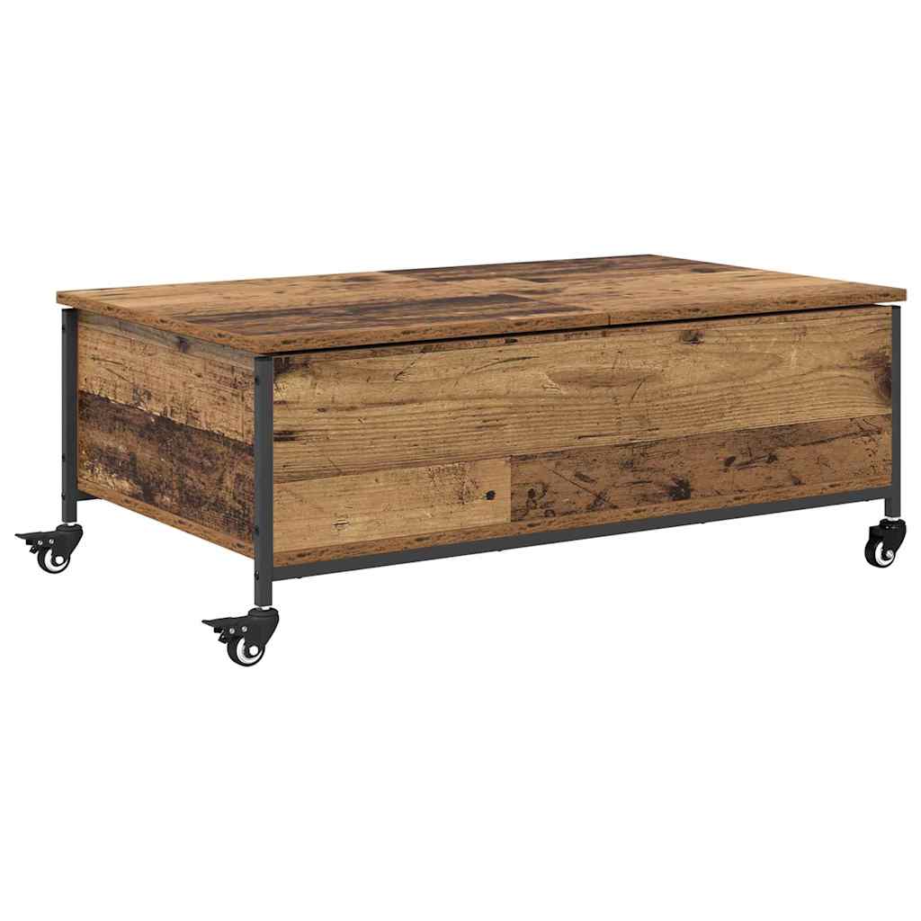 Coffee Table Old Wood 91 x 55 x 32 cm Engineered Wood