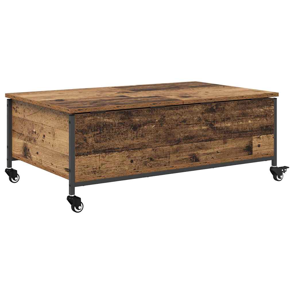 Coffee Table Old Wood 91 x 55 x 32 cm Engineered Wood