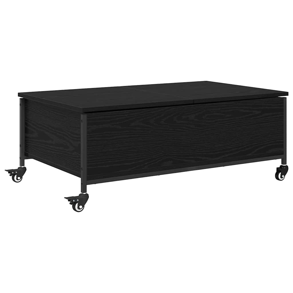 Coffee Table Black Oak 91 x 55 x 32 cm Engineered Wood