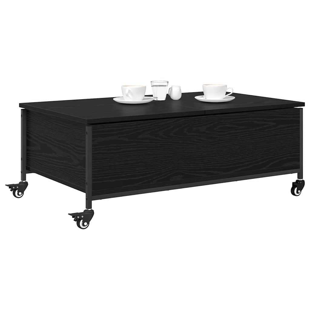 Coffee Table Black Oak 91 x 55 x 32 cm Engineered Wood