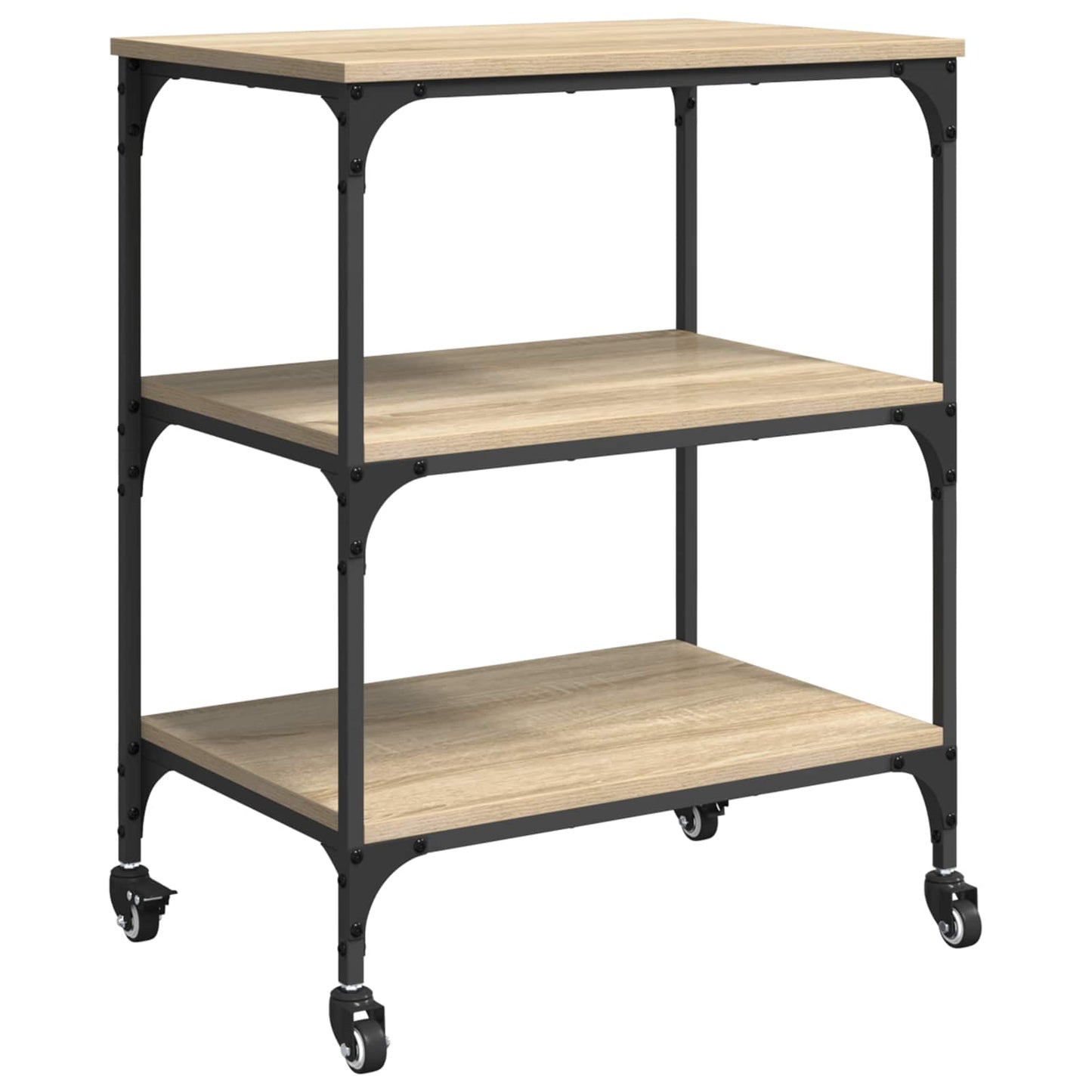 Kitchen Trolley Sonoma Oak 60 x 41 x 76 cm Engineered Wood