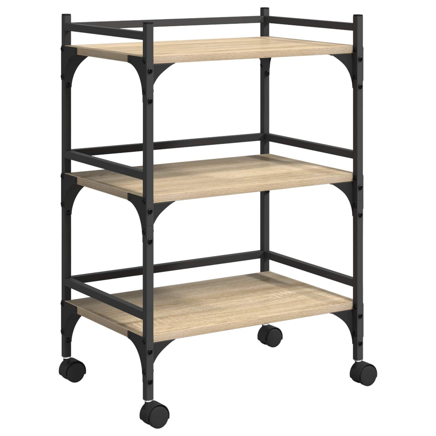 Kitchen Trolley Sonoma Oak 50 x 35 x 75.5 cm Engineered Wood