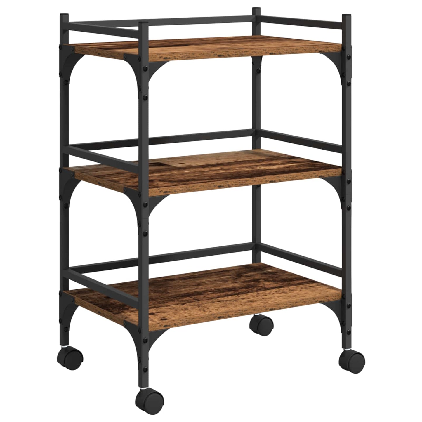 Kitchen Trolley Old Wood 50 x 35 x 75.5 cm Engineered Wood