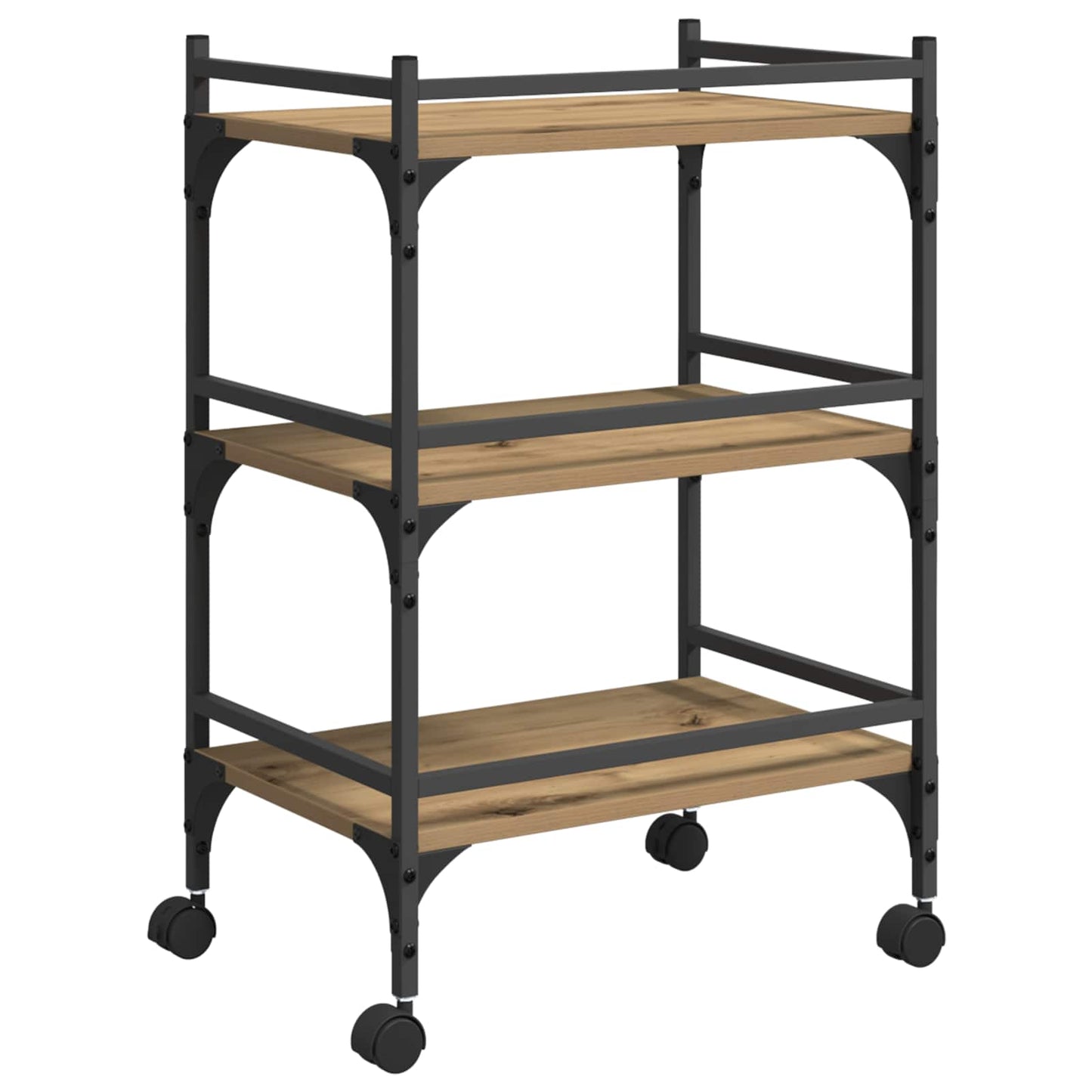 Kitchen Trolley Artisan Oak 50 x 35 x 75.5 cm Engineered Wood