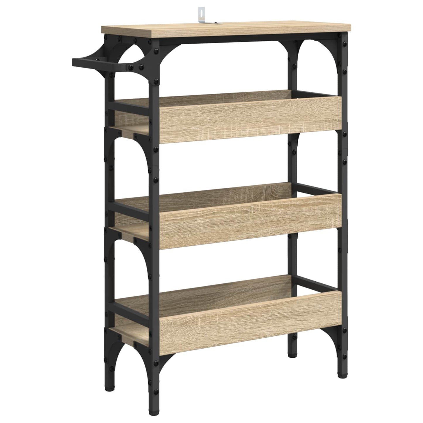 Kitchen Trolley Sonoma Oak 53 x 20 x 76 cm Engineered Wood