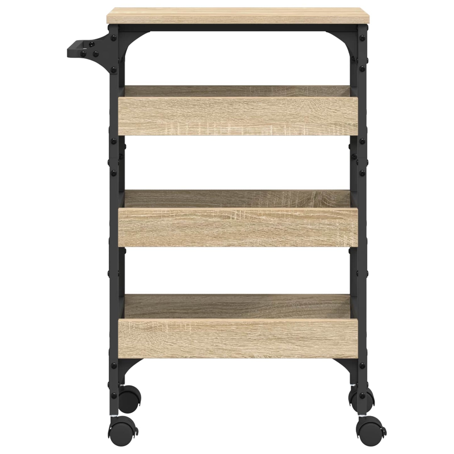 Kitchen Trolley Sonoma Oak 53 x 20 x 76 cm Engineered Wood