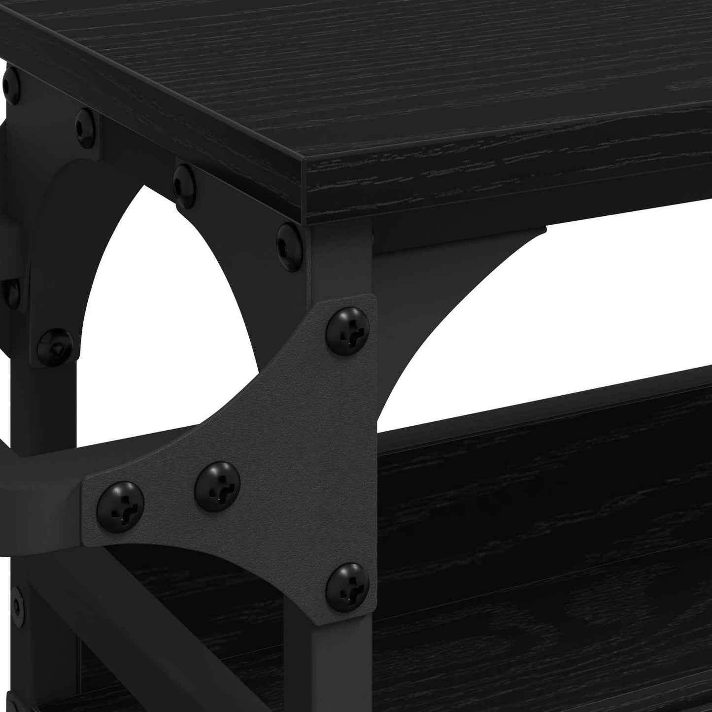 Kitchen Trolley Black Oak 53 x 20 x 76 cm Engineered Wood