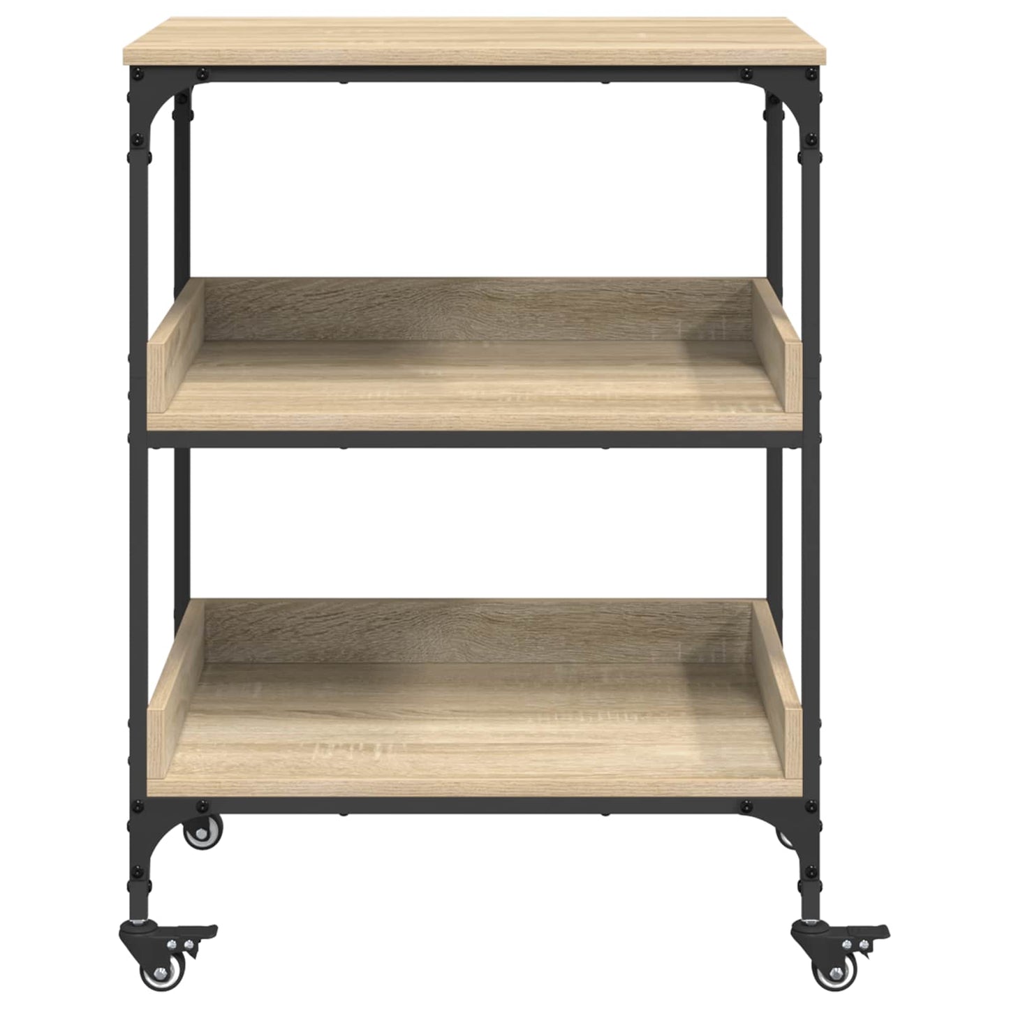 Kitchen Trolley Sonoma Oak 60 x 41 x 80.5 cm Engineered Wood