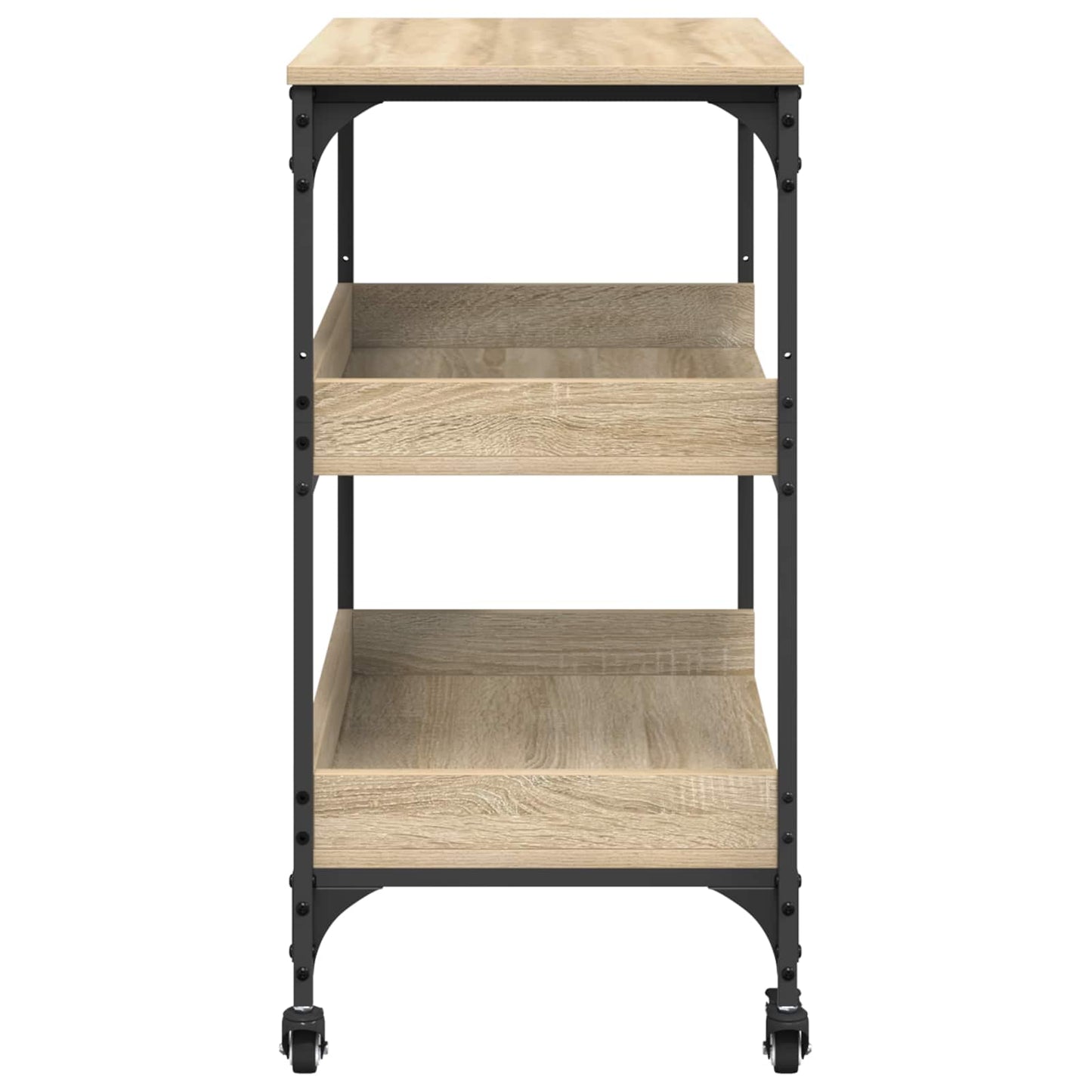 Kitchen Trolley Sonoma Oak 60 x 41 x 80.5 cm Engineered Wood