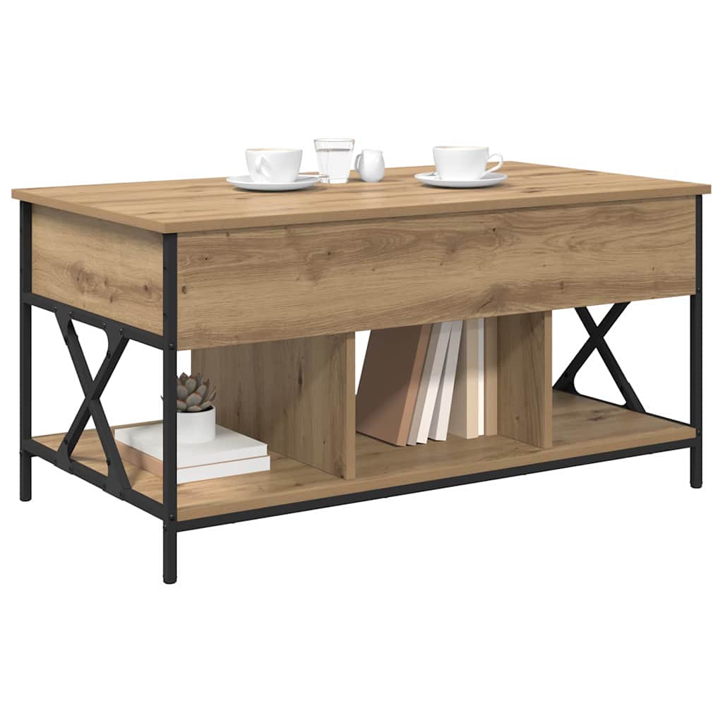 Coffee Table Artisan Oak 100 x 55 x 48.5 cm Engineered Wood