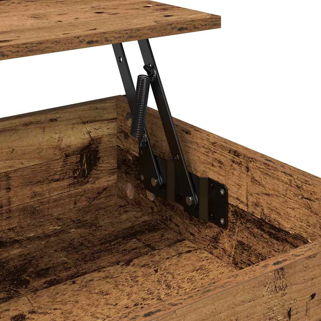 Coffee Table Old Wood 70 x 50 x 50 cm Engineered Wood