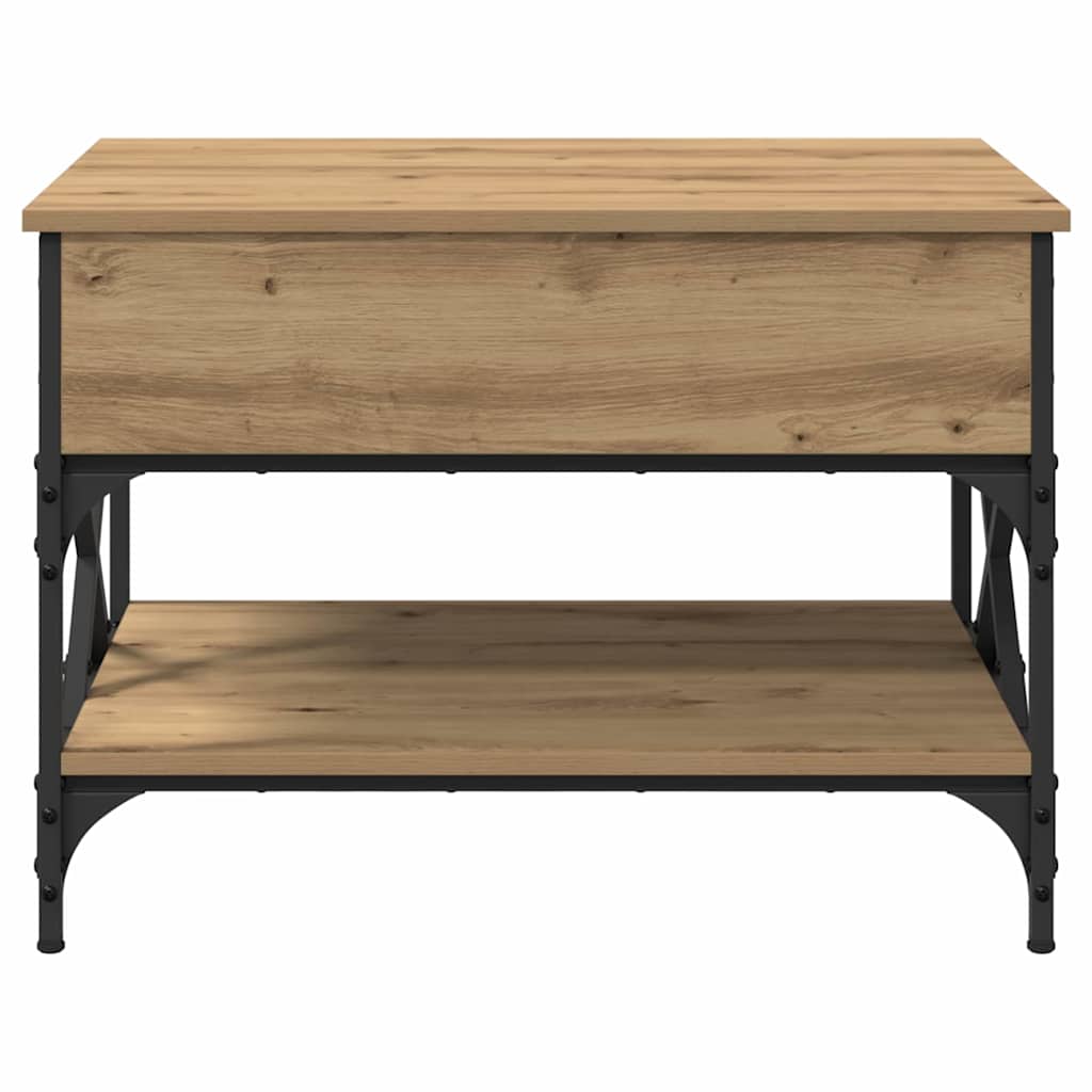 Coffee Table Artisan Oak 70 x 50 x 50 cm Engineered Wood