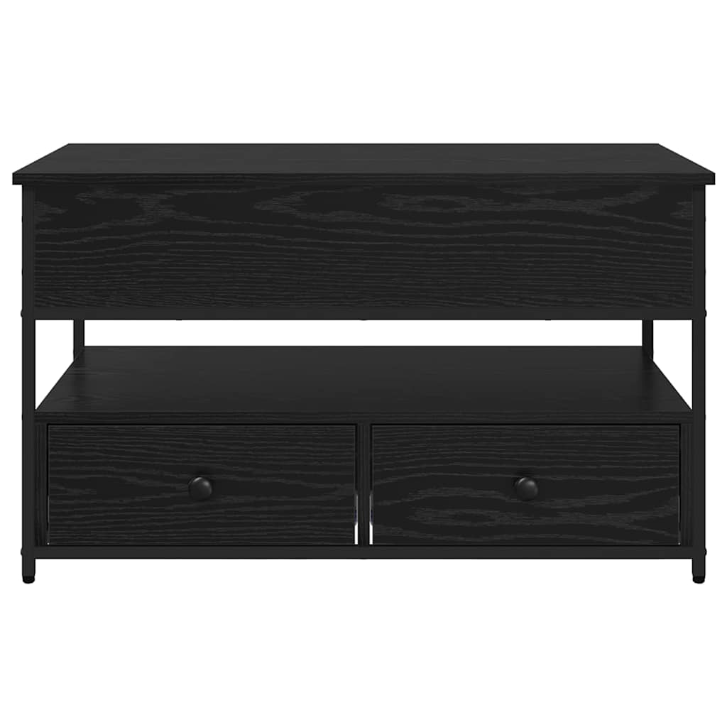 Coffee Table Black Oak 85 x 50 x 50 cm Engineered Wood