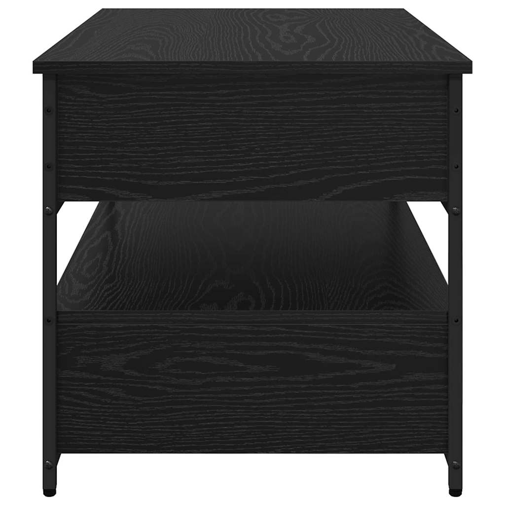 Coffee Table Black Oak 85 x 50 x 50 cm Engineered Wood