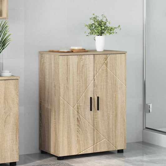 Bathroom Cabinet Sonoma Oak 60 x 35 x 80 cm