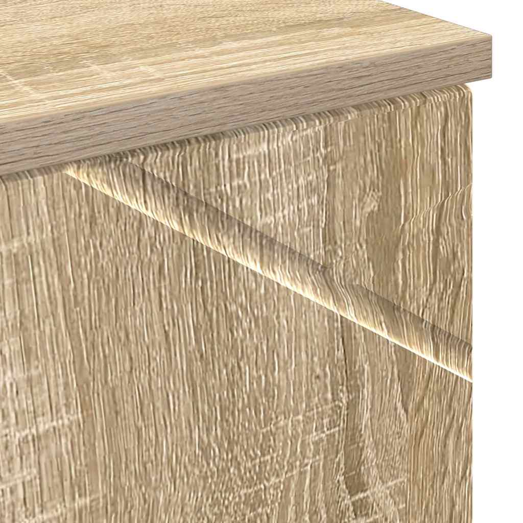 Bathroom Cabinet with Storage Sonoma Oak 30 x 35 x 192 cm