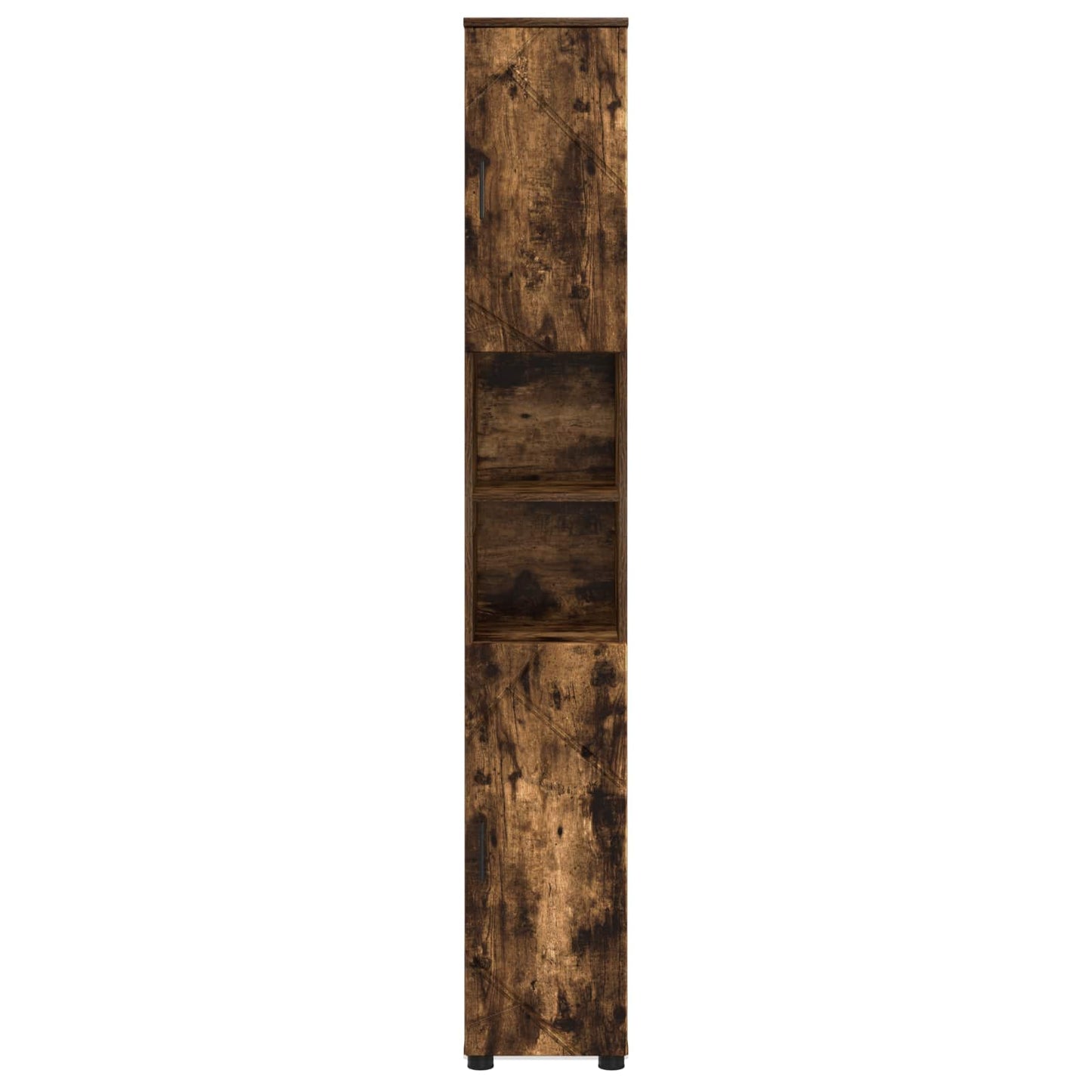 Bathroom Cabinet Smoked Oak 30 x 35 x 192 cm