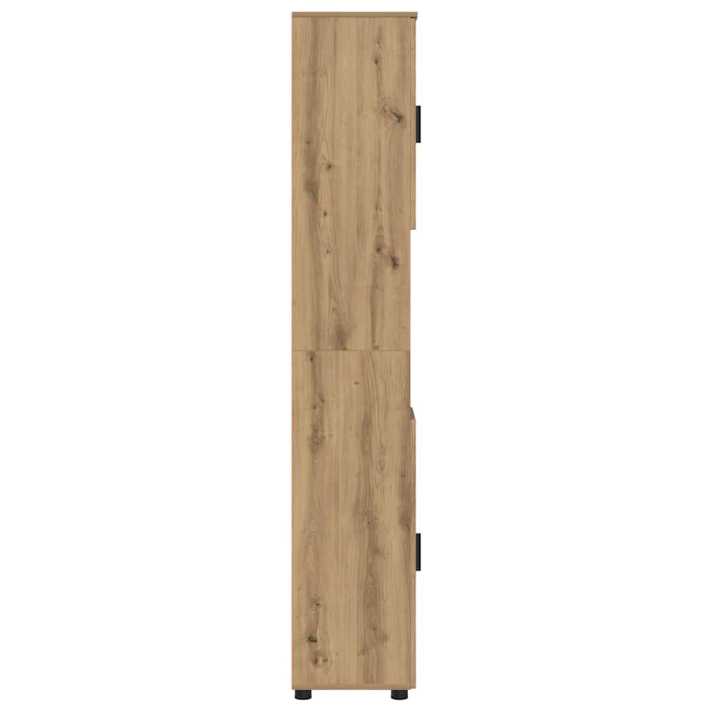 Bathroom Cabinet with Storage Artisan Oak 30 x 35 x 192 cm