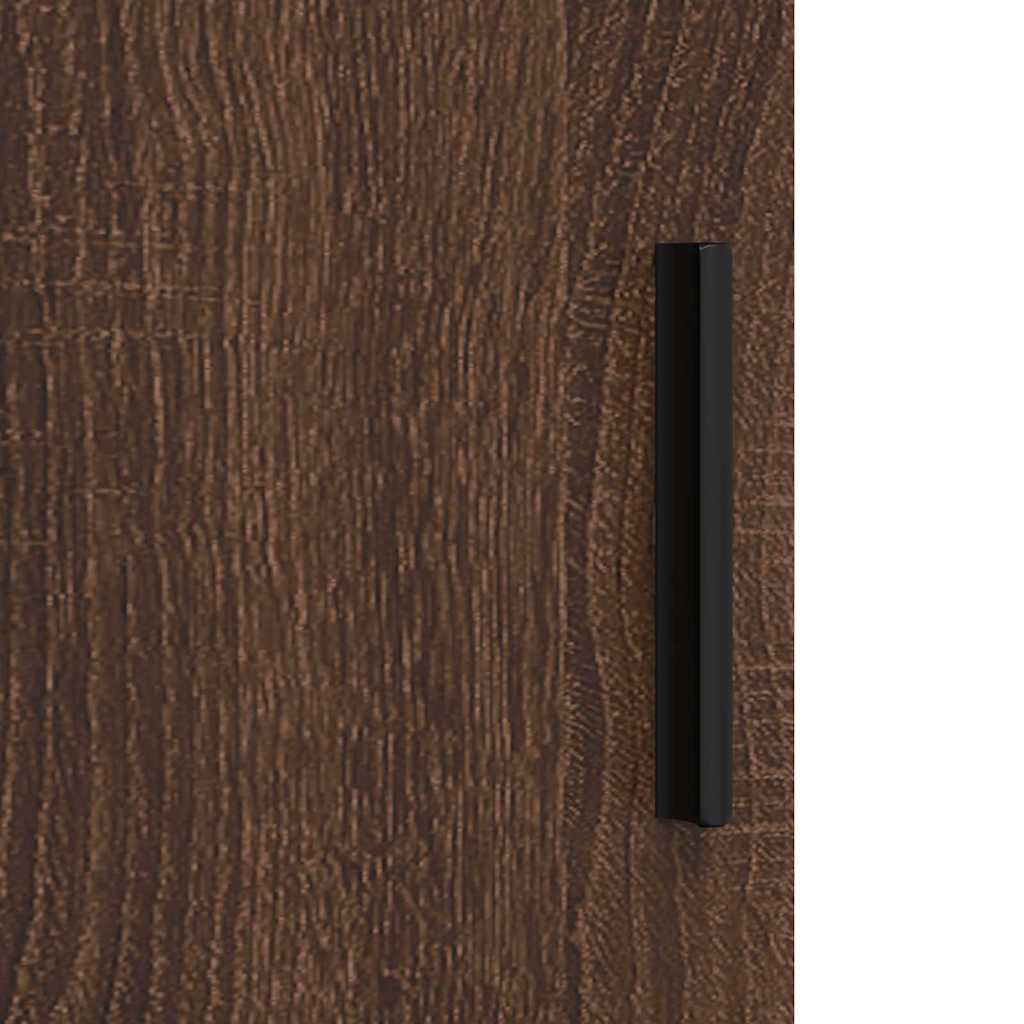 Bathroom Cabinet Wall-mounted Brown Oak 30 x 31.5 x 61 cm