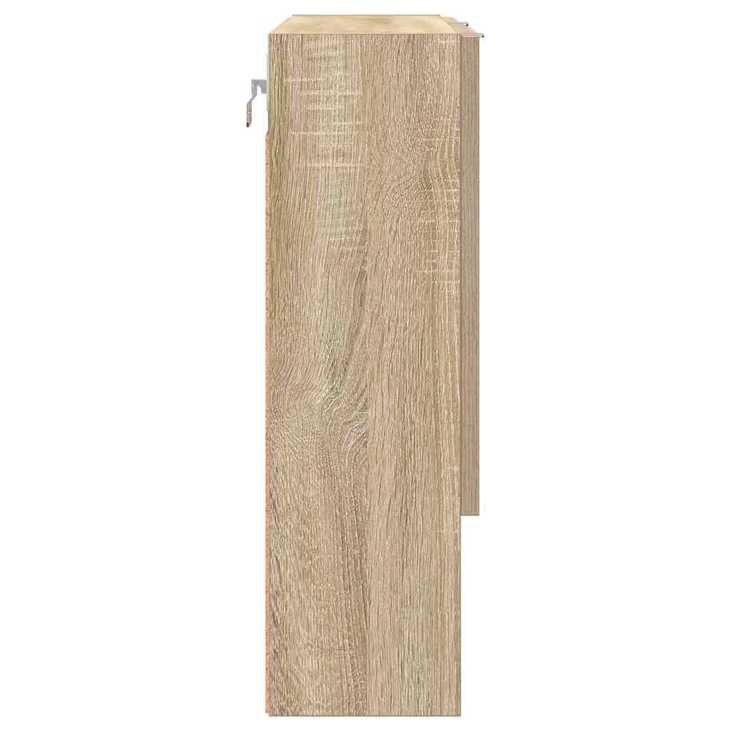 Mirror Cabinet Sonoma Oak 59 x 17 x 55 cm Engineered Wood