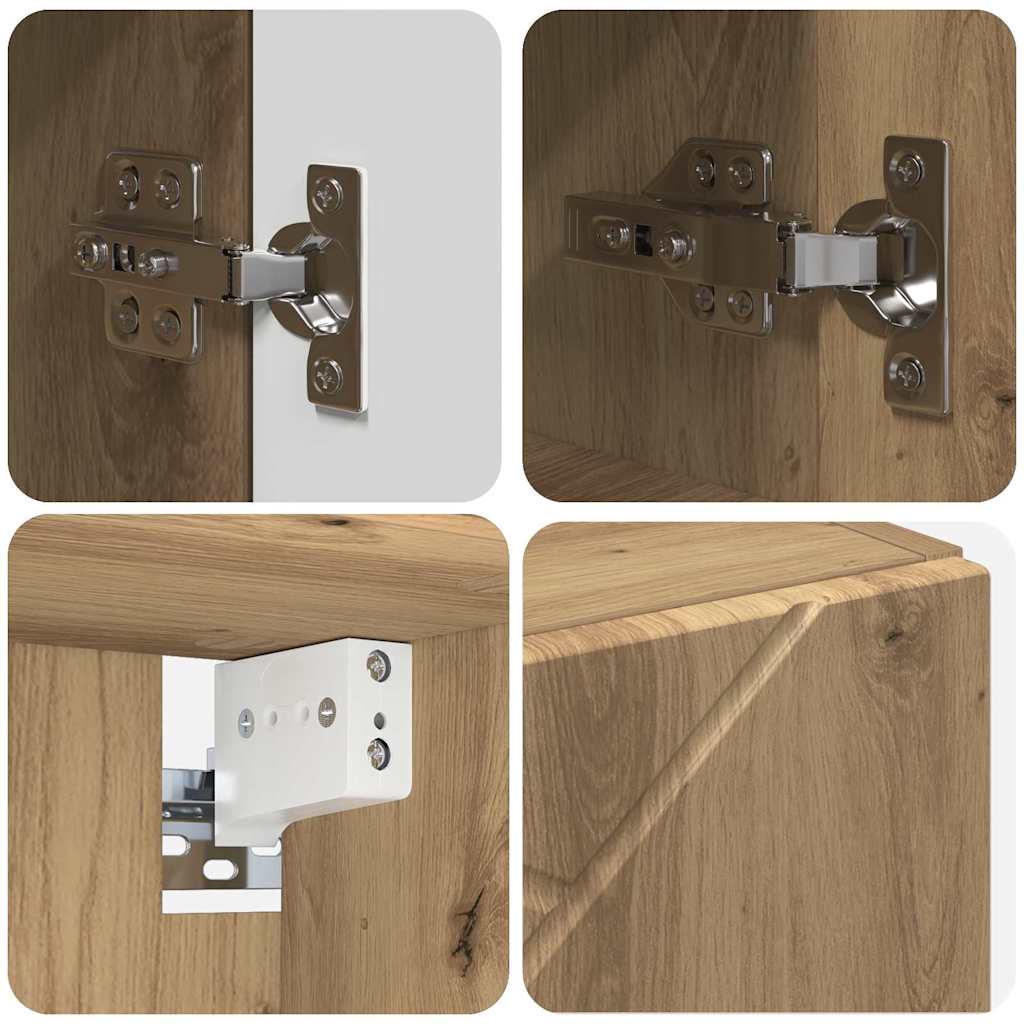 Mirror Cabinet Artisan Oak 59 x 17 x 55 cm Engineered Wood