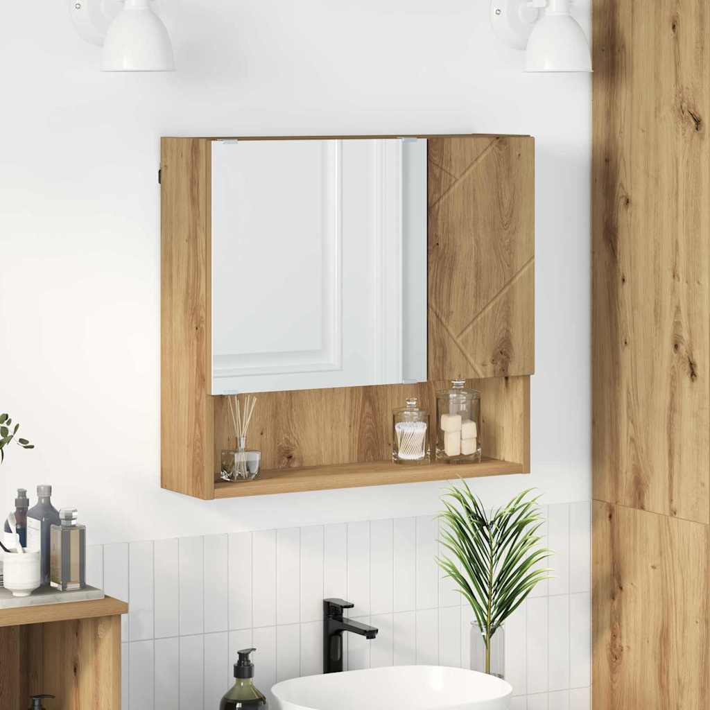 Mirror Cabinet Artisan Oak 59 x 17 x 55 cm Engineered Wood