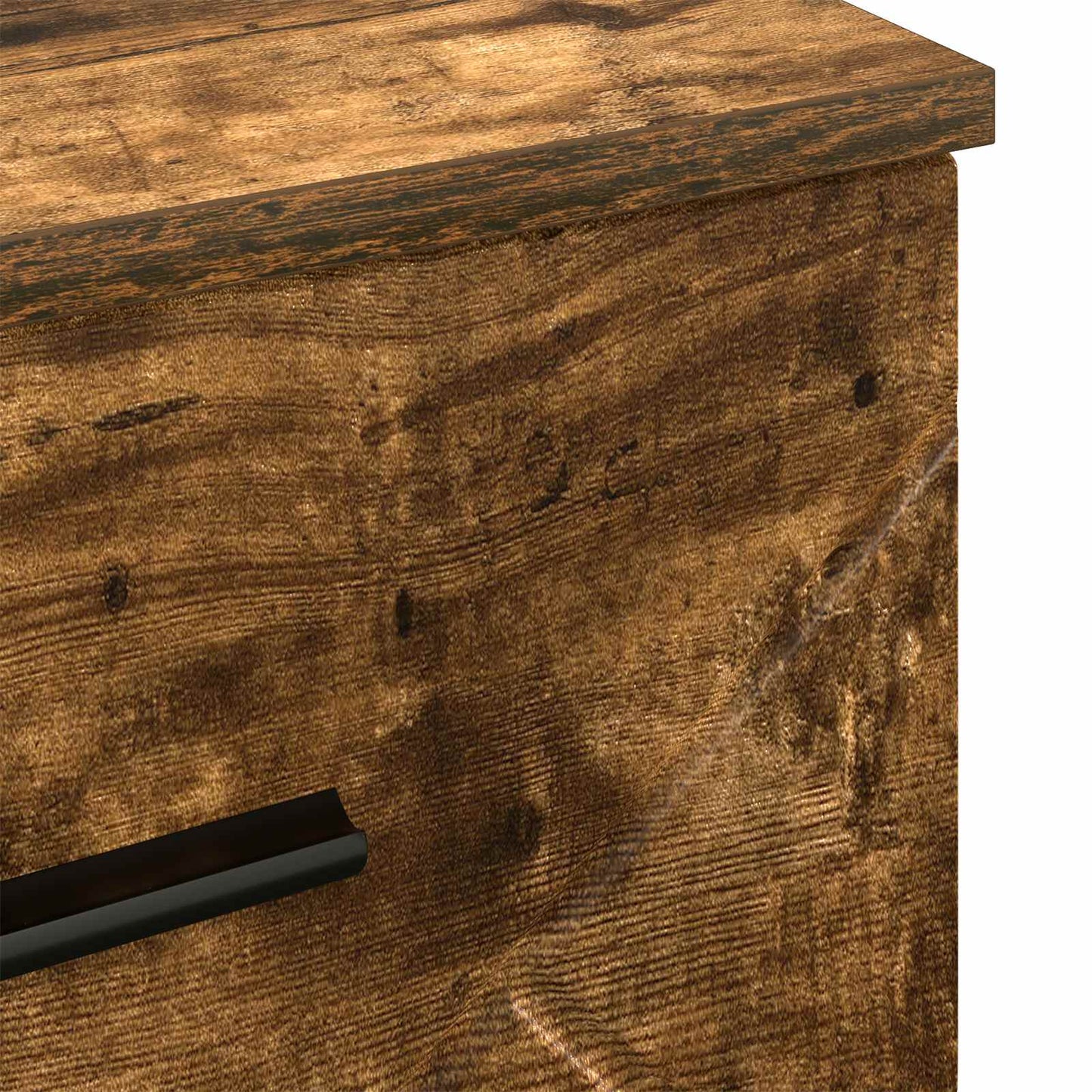 Bedside Cabinet Smoked oak 38 x 38 x 66 cm Engineered wood
