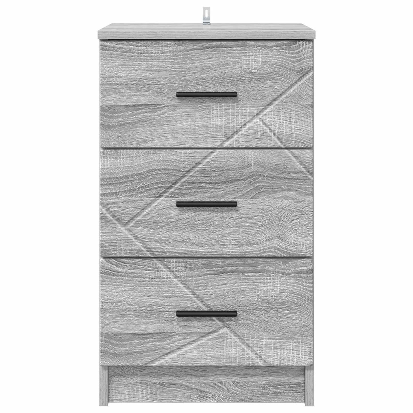 Bedside Cabinet Grey sonoma 38 x 38 x 66 cm Engineered wood