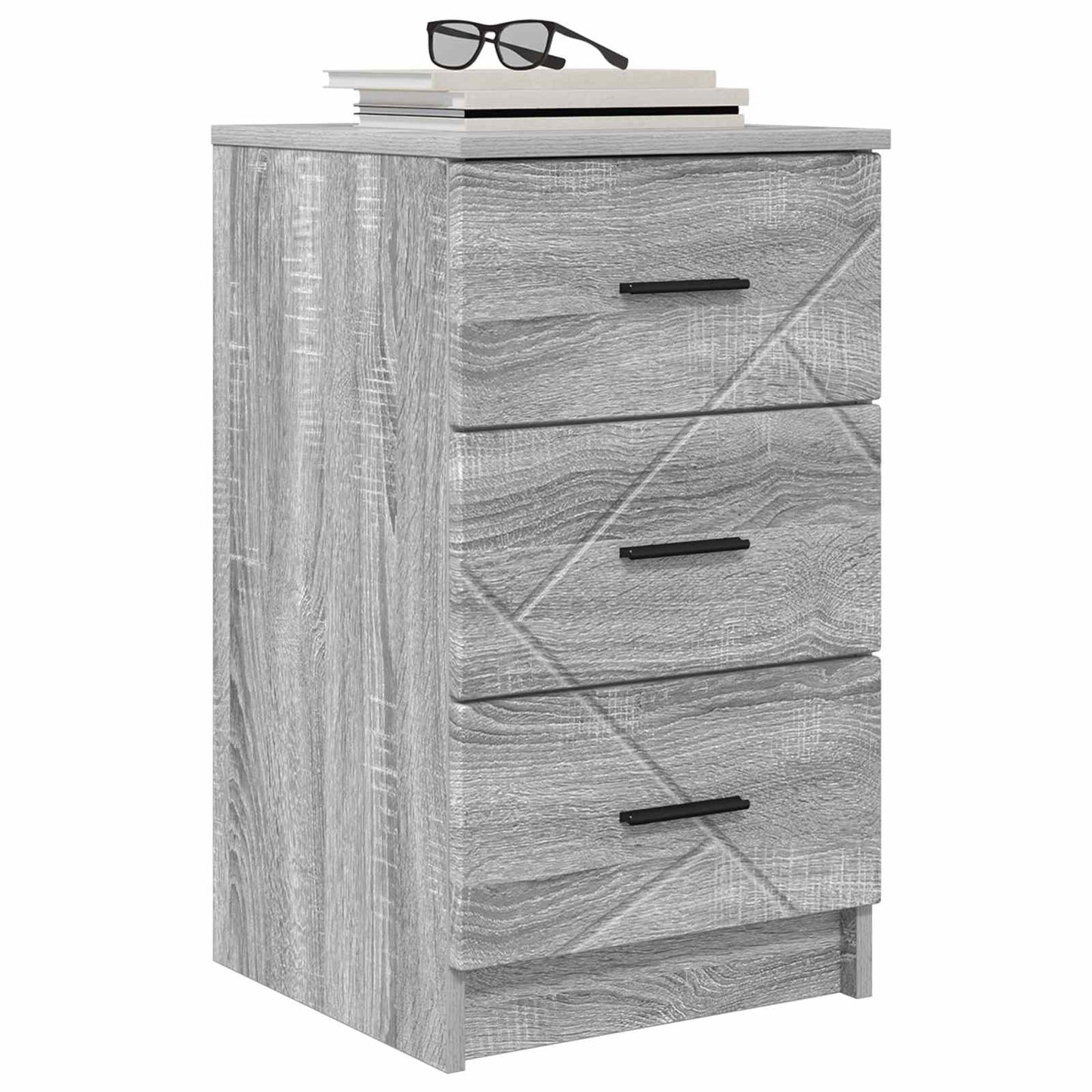 Bedside Cabinet Grey sonoma 38 x 38 x 66 cm Engineered wood