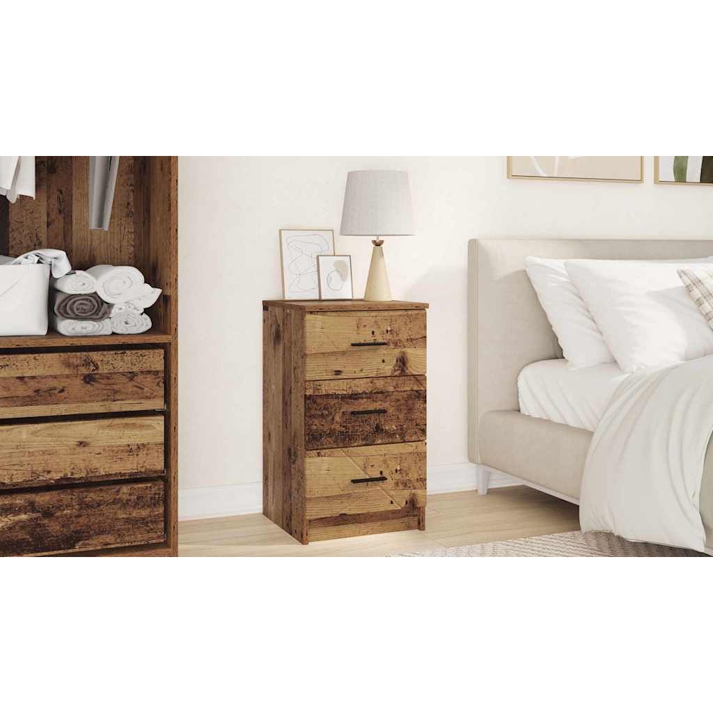 Bedside Cabinet Old wood 38 x 38 x 66 cm Engineered wood