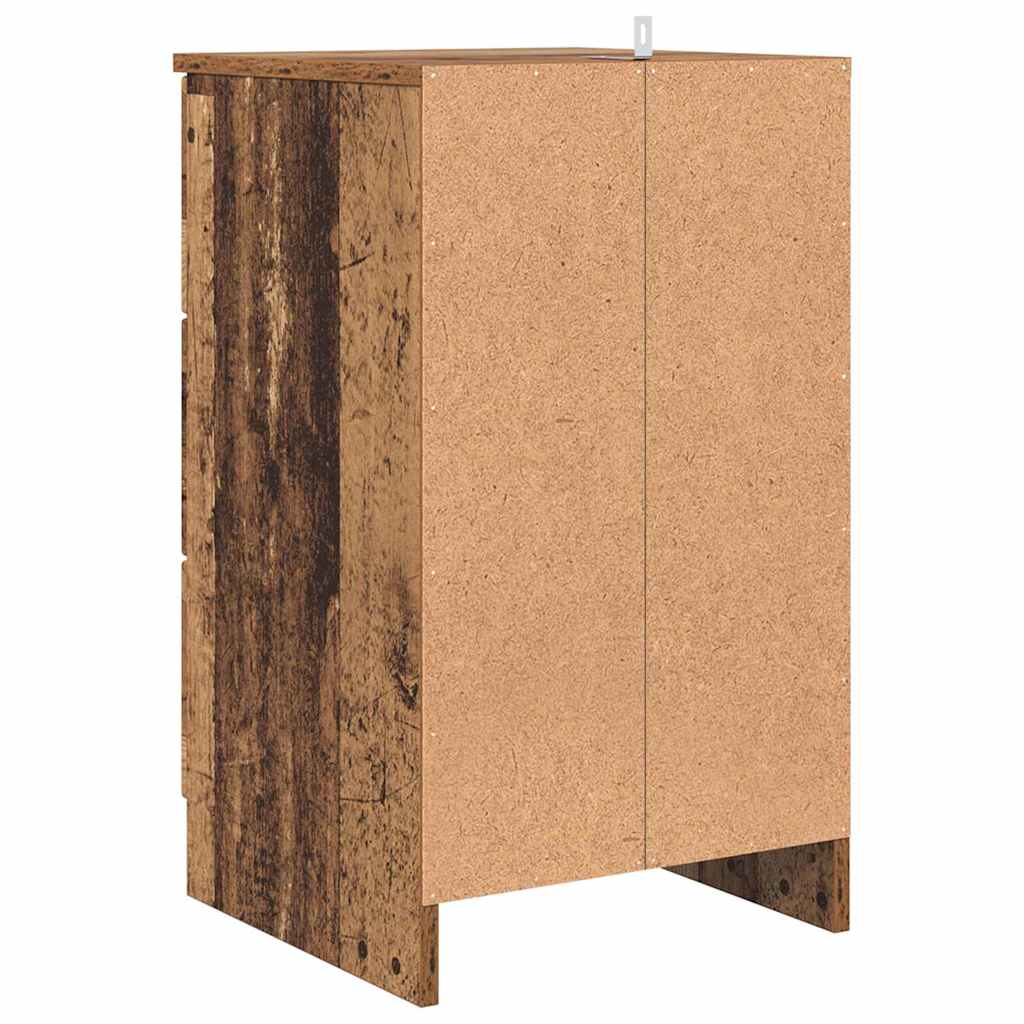 Bedside Cabinet Old wood 38 x 38 x 66 cm Engineered wood