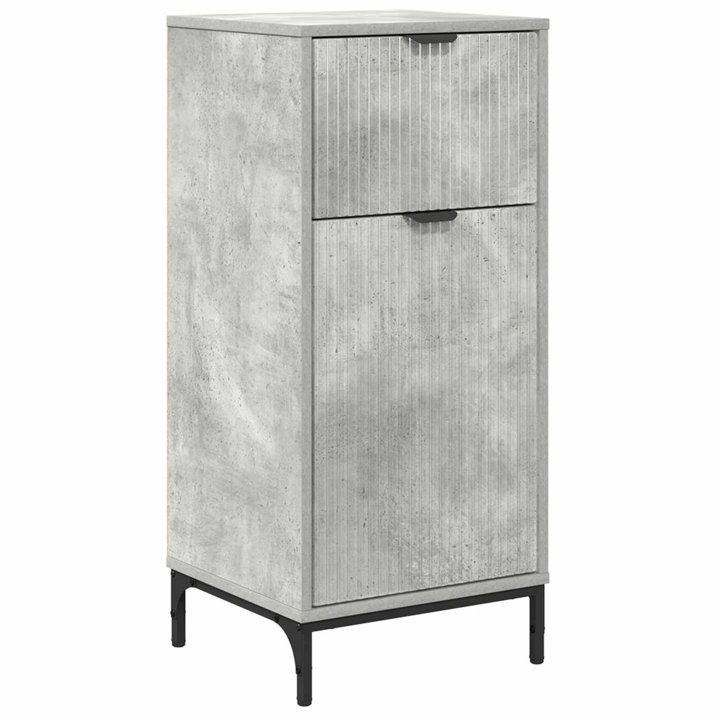 Bathroom Cabinet with Drawer Concrete Grey 39.5 x 36 x 88 cm