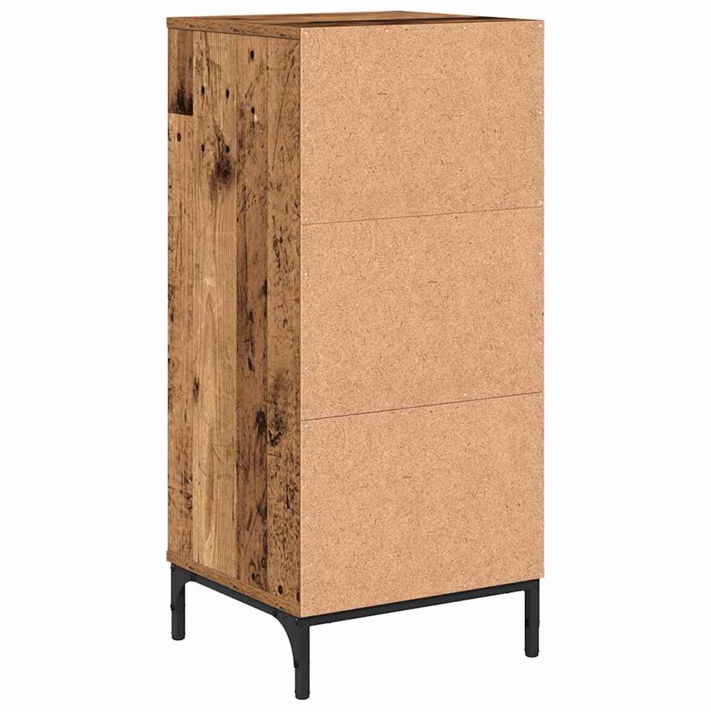 Bathroom Cabinet with Drawer Old Wood 39.5 x 36 x 88 cm
