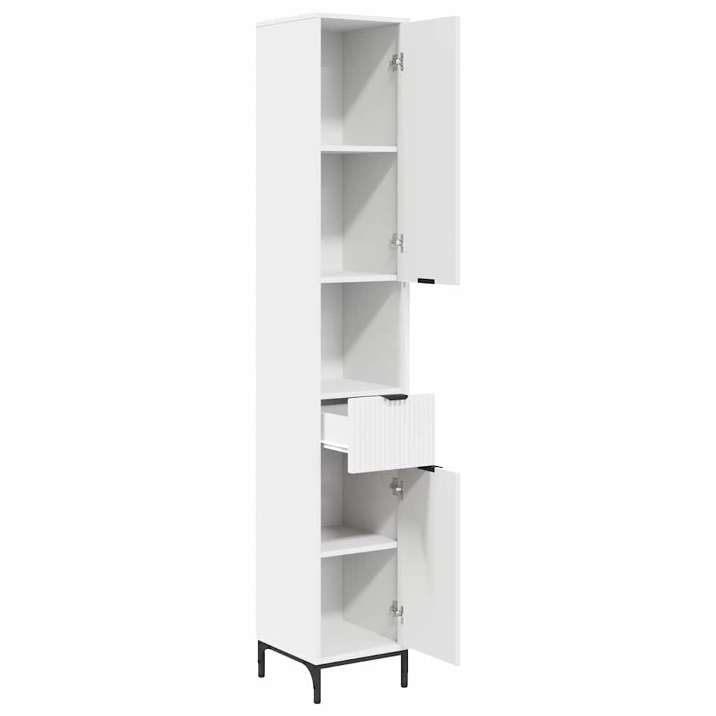 Bathroom Cabinet White 31.5 x 33 x 190 cm