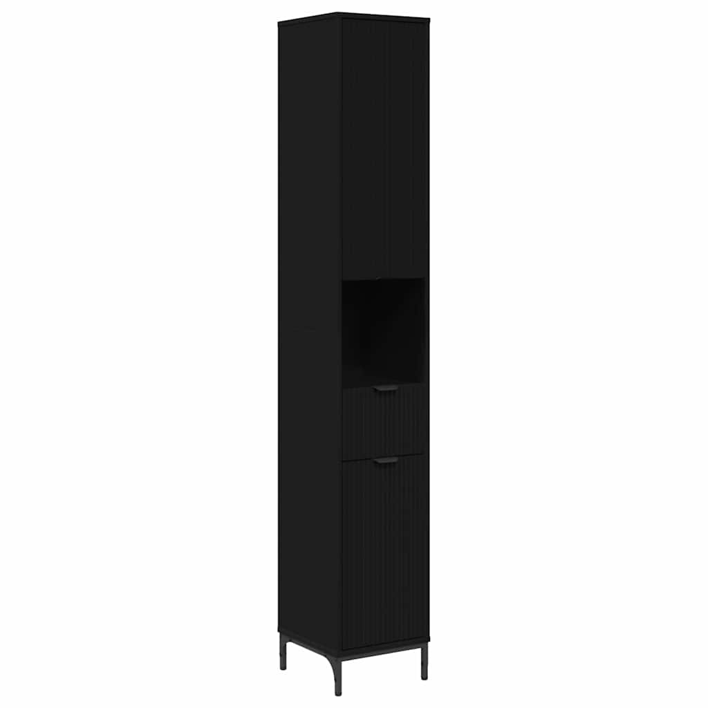 Bathroom Cabinet Black 31.5 x 33 x 190 cm