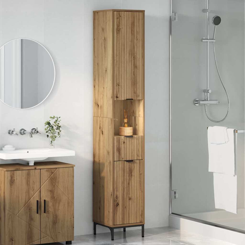 Bathroom Cabinet Artisan Oak 31.5 x 33 x 190 cm