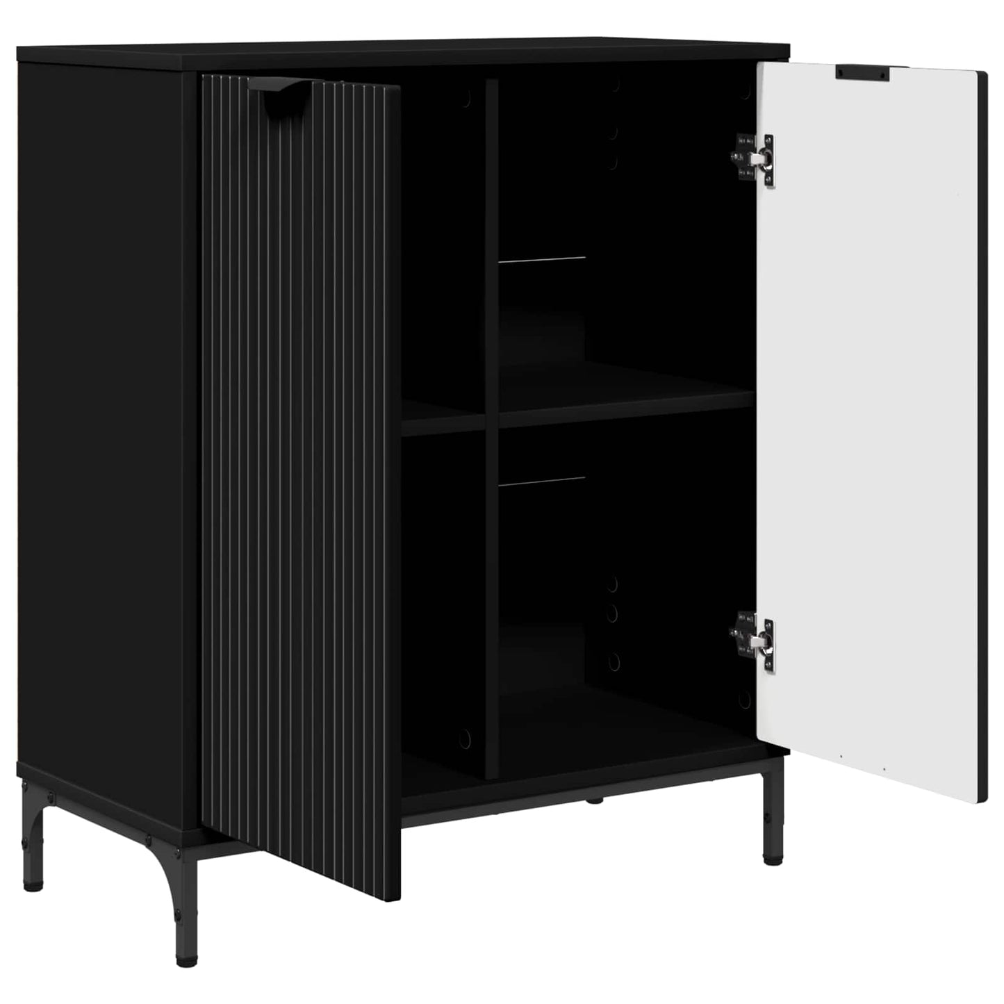 Sideboard Black 69.5 x 33 x 82 cm Engineered Wood