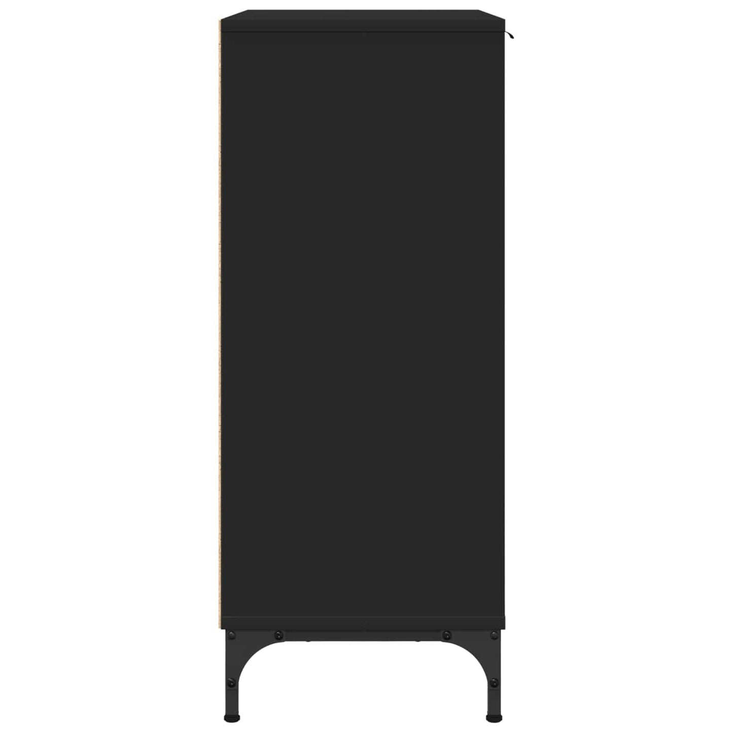 Sideboard Black 69.5 x 33 x 82 cm Engineered Wood