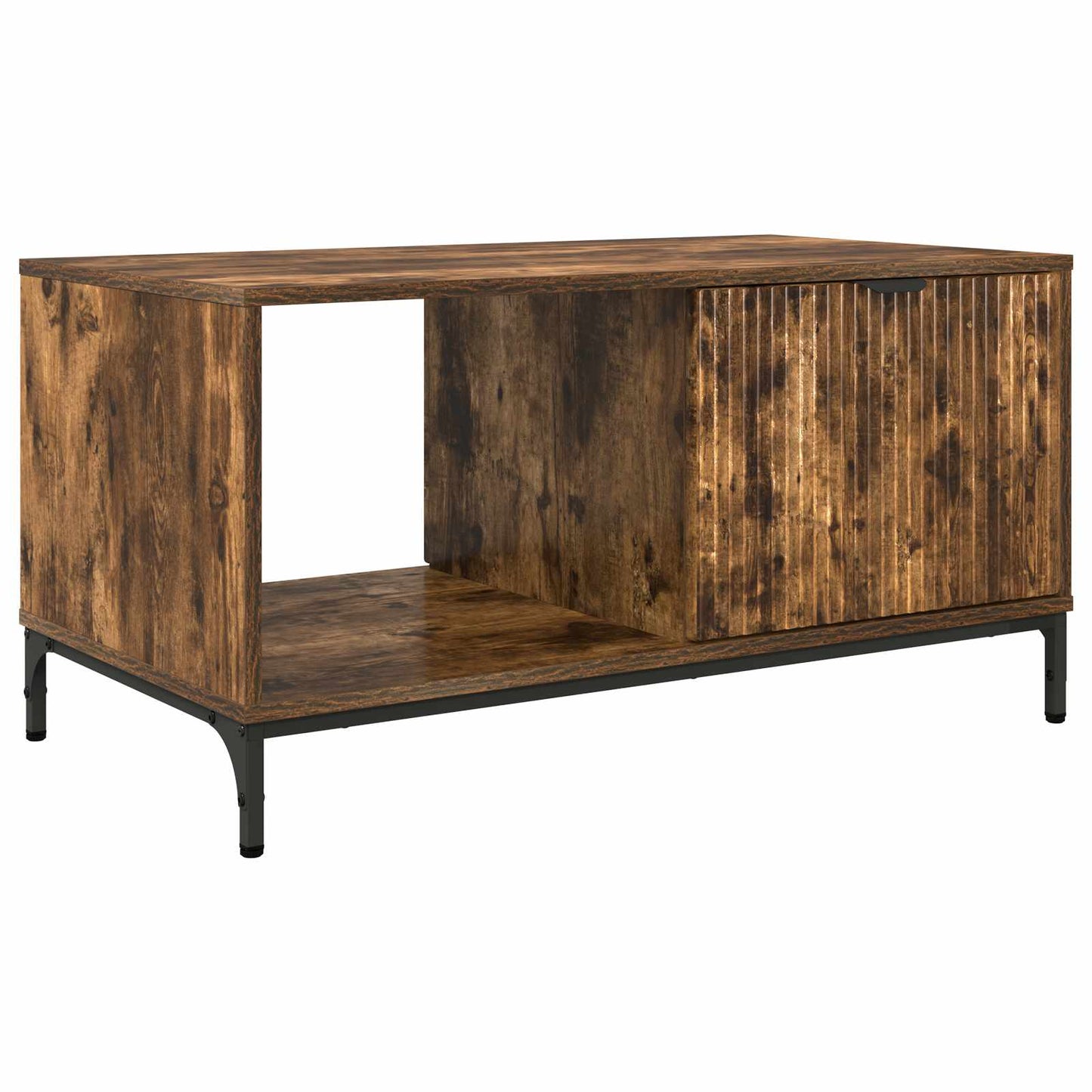 Coffee Table Smoked Oak 90 x 49 x 46 cm Engineered Wood