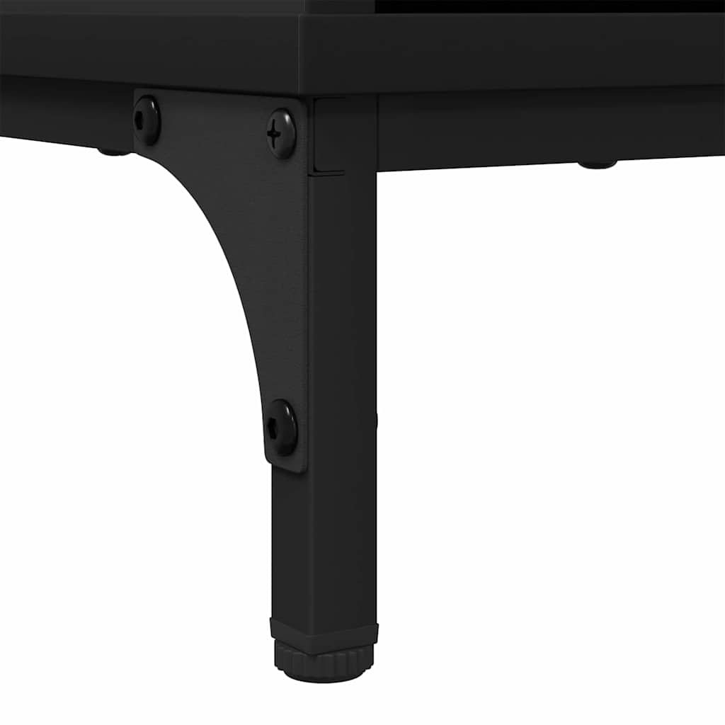 Sideboard Black 89.5 x 33 x 82 cm Engineered Wood