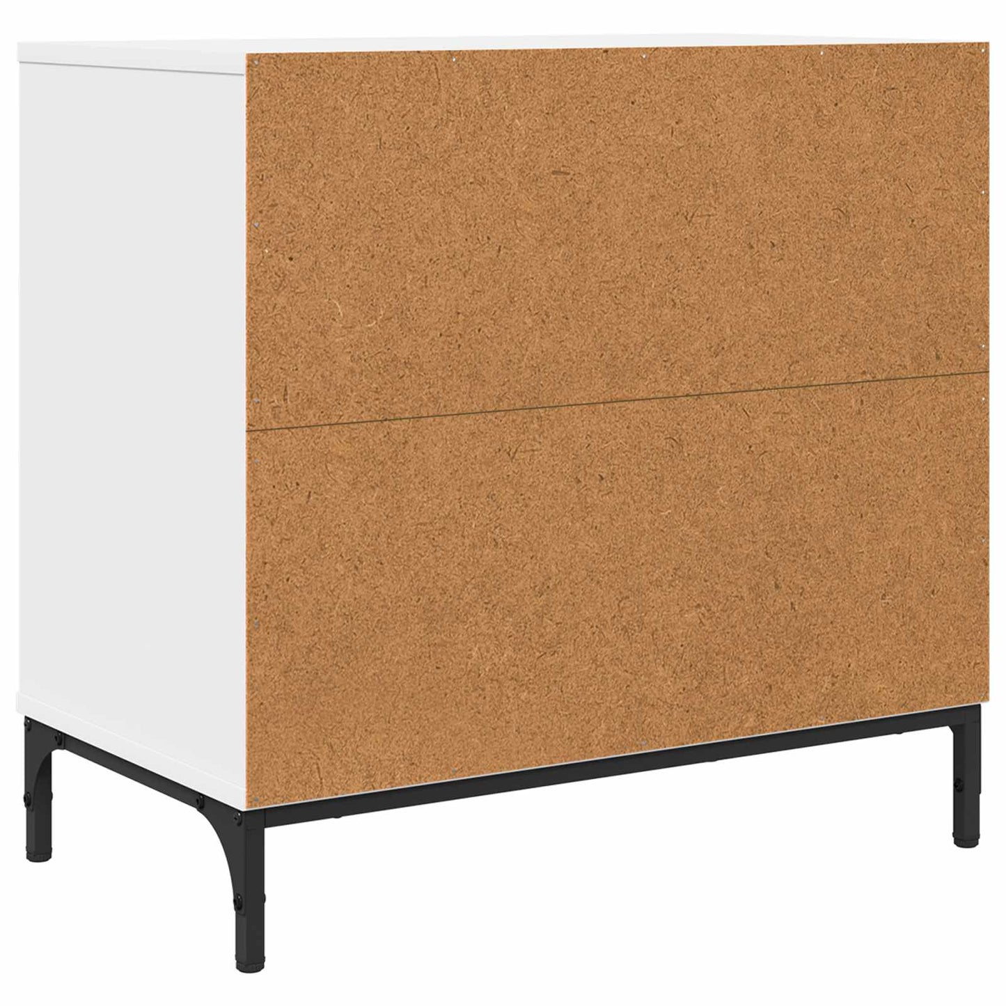 Bedside Table White 63.5 x 36 x 61 cm Engineered wood