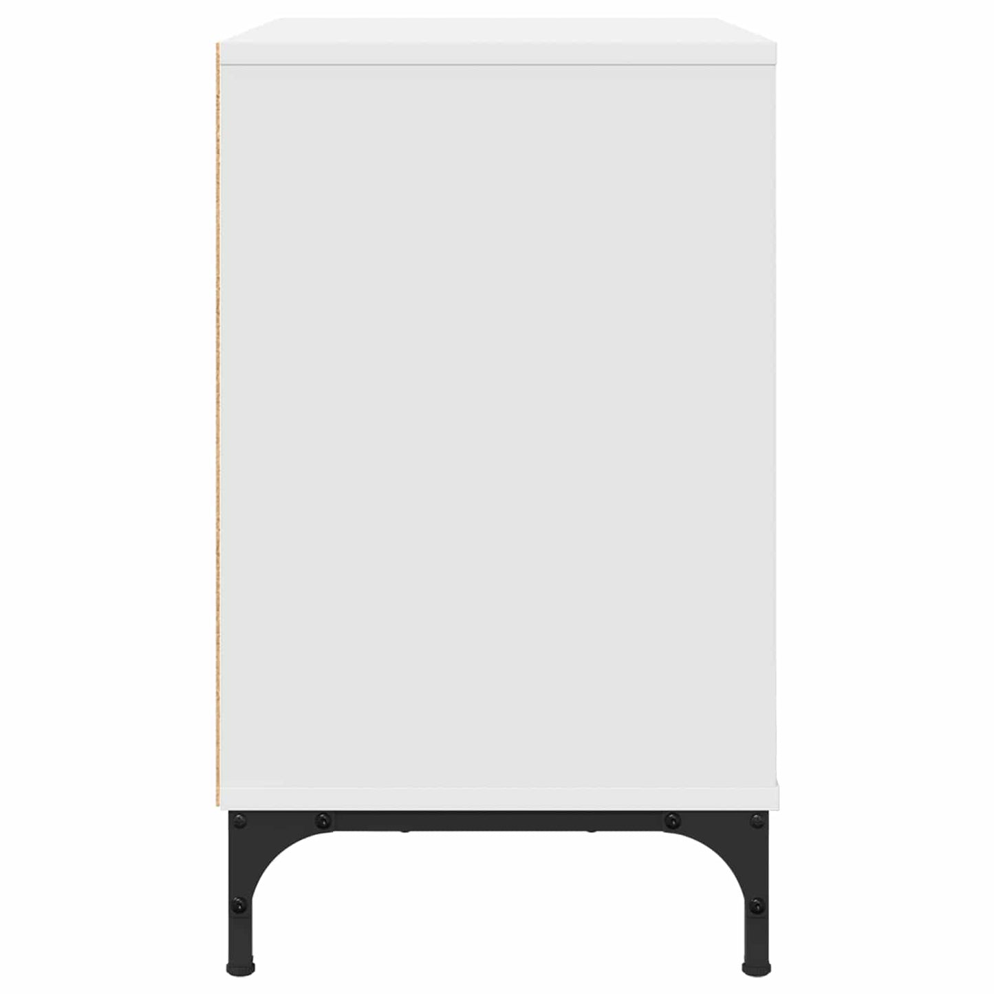 Bedside Table White 63.5 x 36 x 61 cm Engineered wood