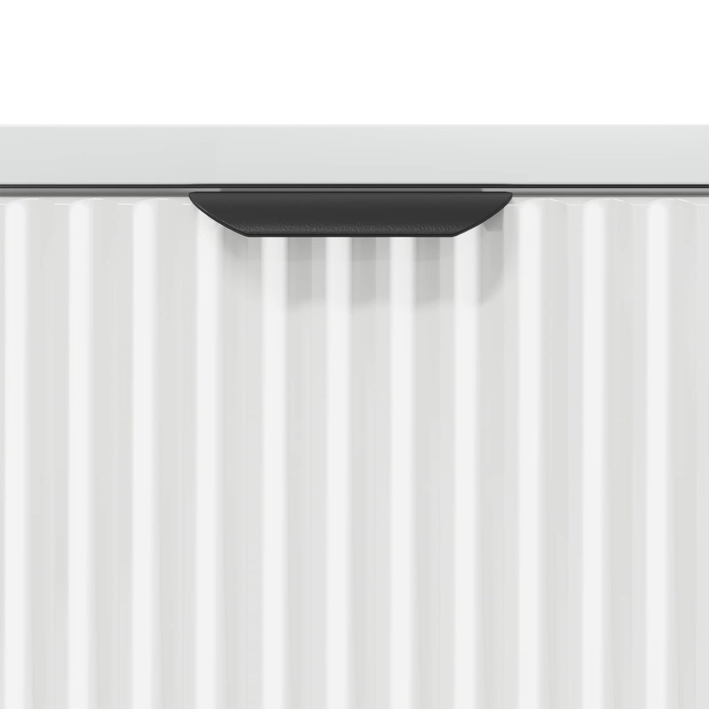 Bedside Table High gloss white 63.5 x 36 x 61 cm