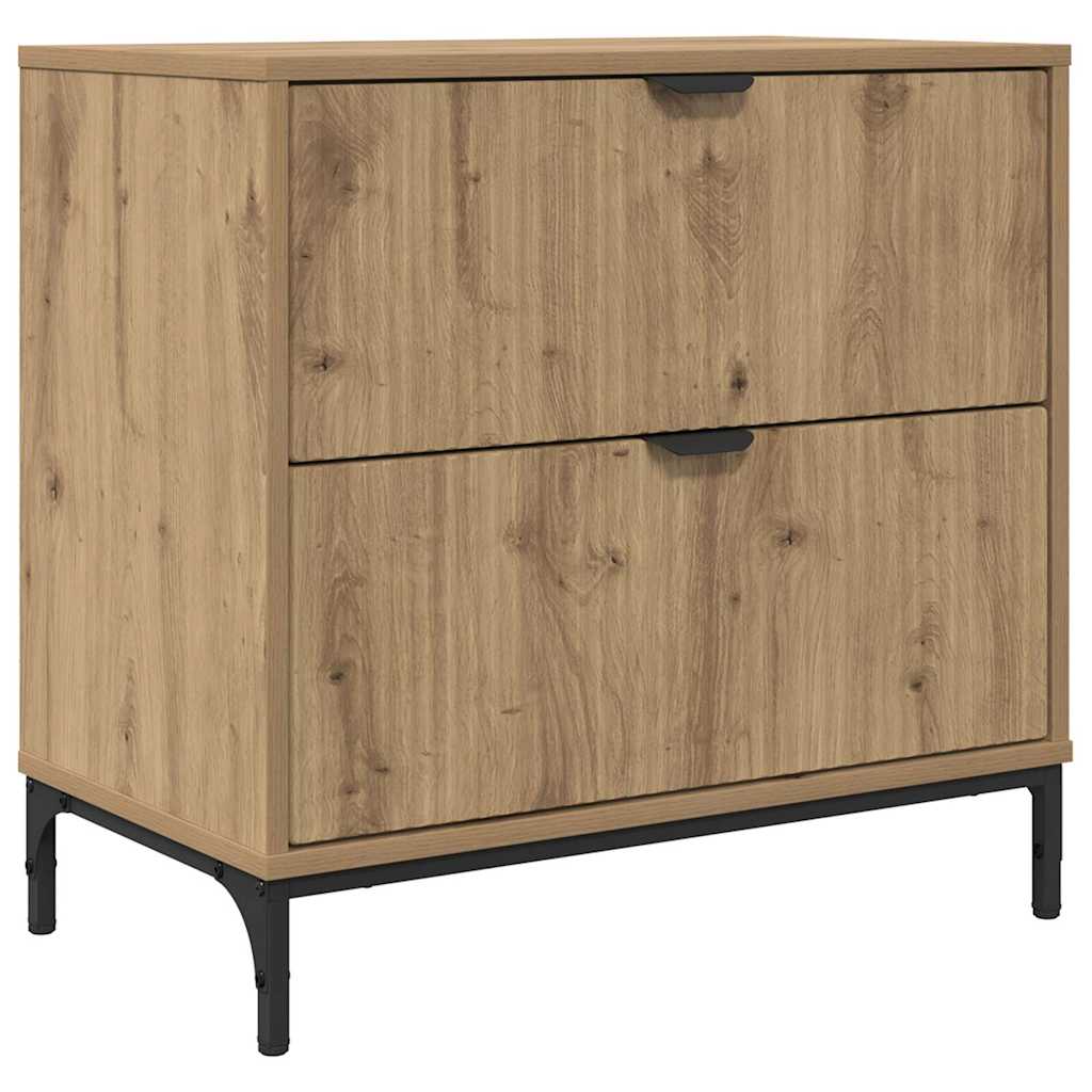 Bedside Table Artisan oak 63.5 x 36 x 61 cm Engineered wood