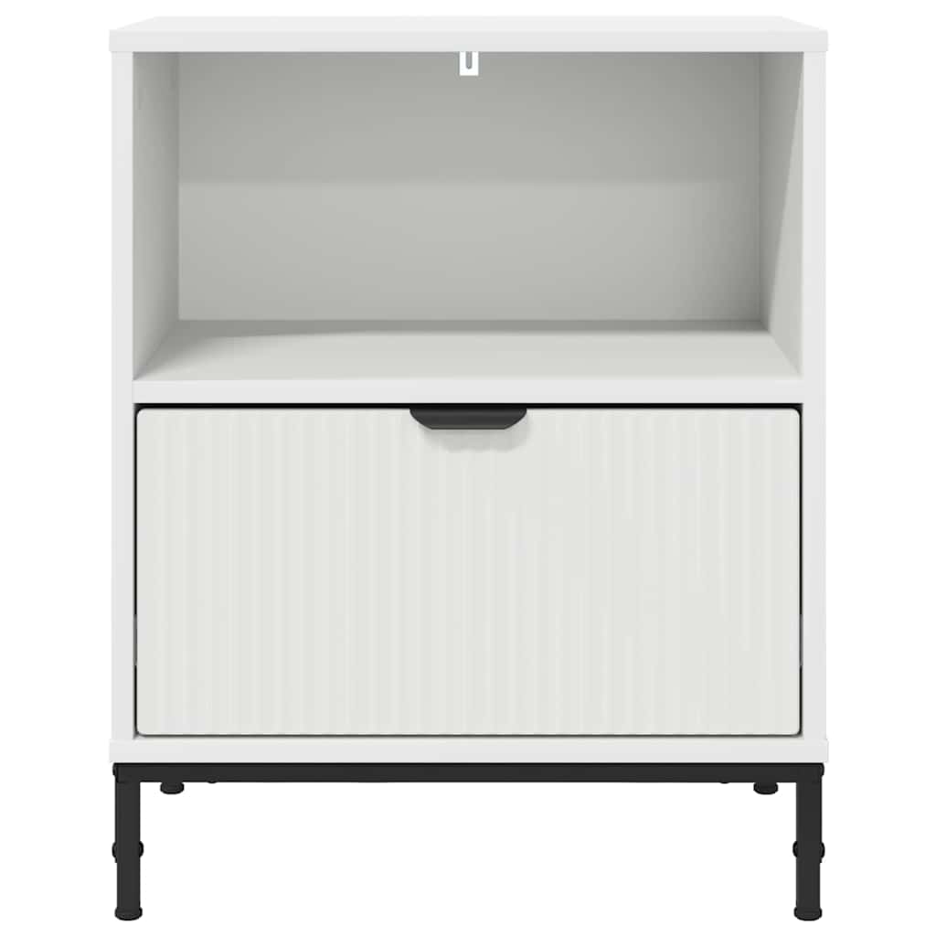 Bedside Cabinet 2 pcs White 49 x 36 x 61 cm Engineered wood