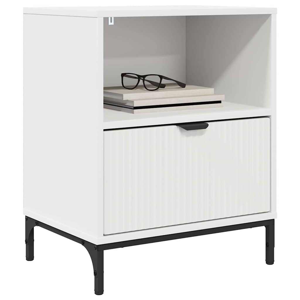 Bedside Cabinet 2 pcs White 49 x 36 x 61 cm Engineered wood