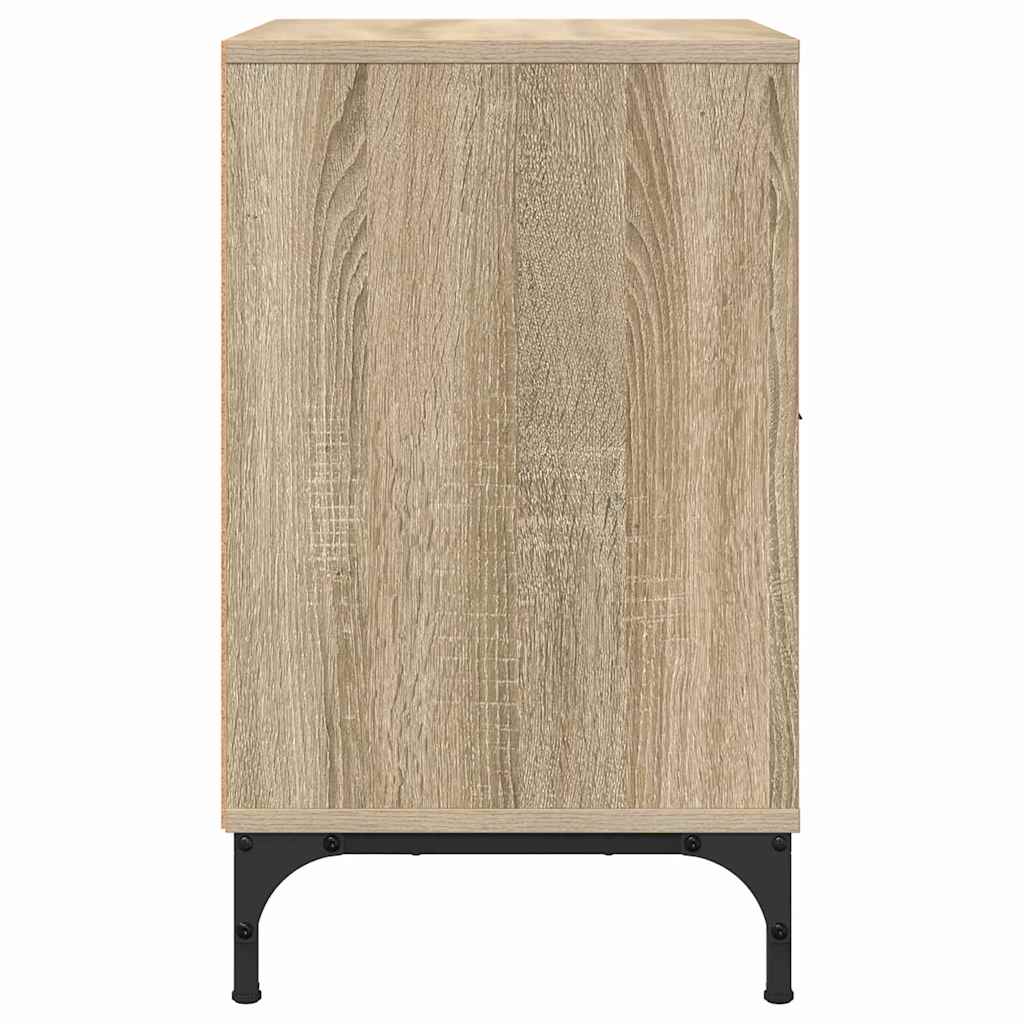 Bedside Cabinet with Drawer 2 pcs Sonoma oak 49 x 36 x 61 cm