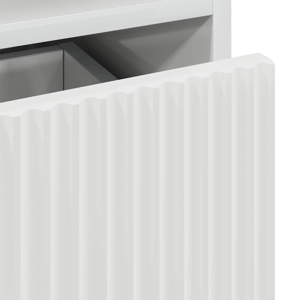 Bedside Cabinet 2 pcs High gloss white 49 x 36 x 61 cm