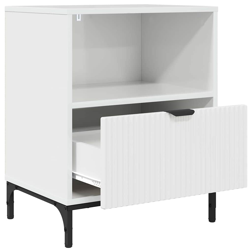 Bedside Cabinet 2 pcs High gloss white 49 x 36 x 61 cm